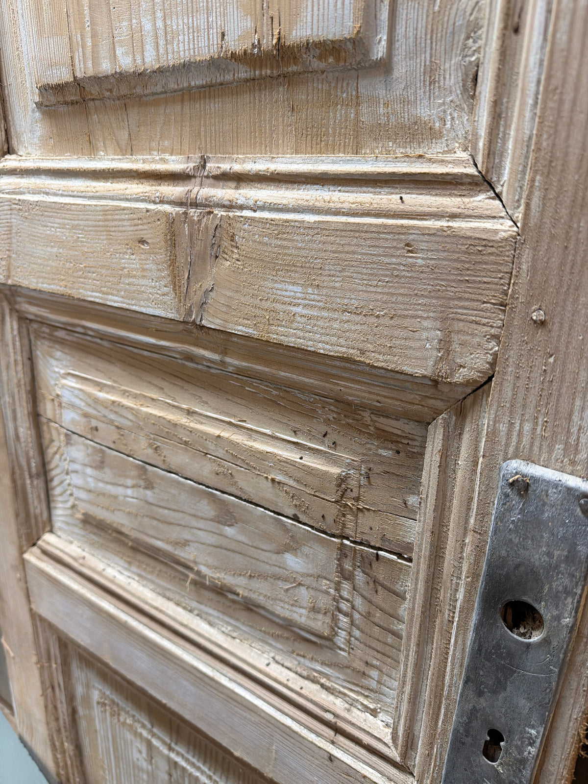 Antique French Door with inset panels 43x95x1.75