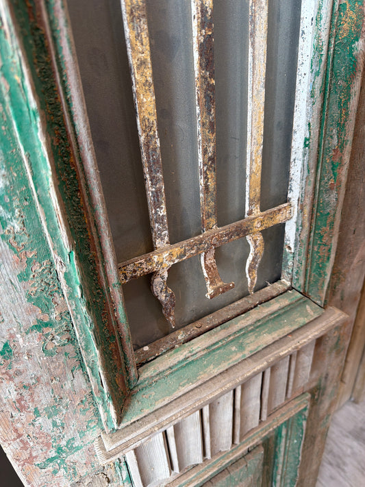 Double Iron French Antique Door AA018