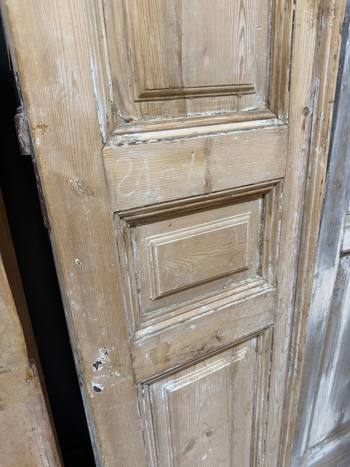 Antique French Door with inset panels 37x95x1.75