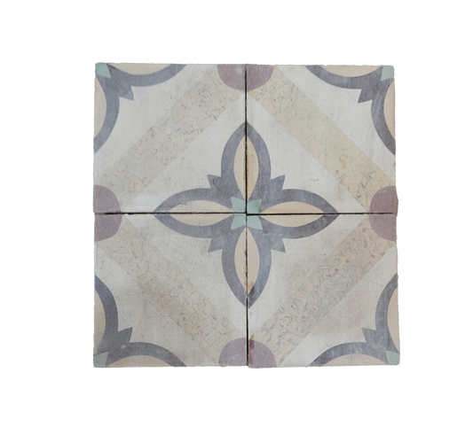 Decorative tiles with a geometric pattern on a white background