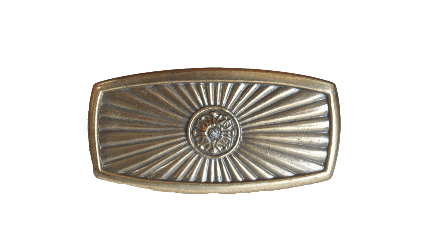 Satin Brass Ornate Cabinet Pull ZZ051
