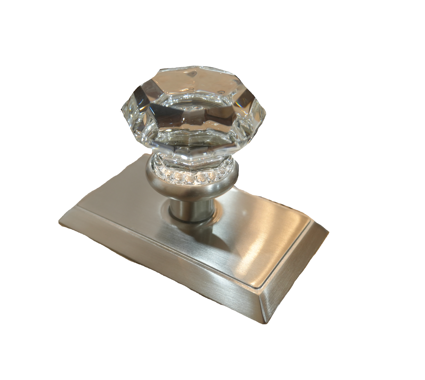 Nickel & Crystal Emtek Dummy Knob ZZ058