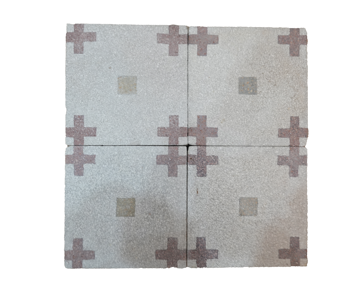 Terrazzo Cross Encaustic Tile AB023