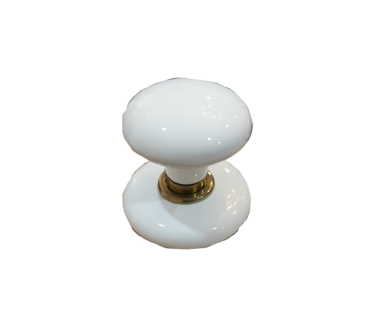 White Emtek Vintage Dummy Knob ZZ057