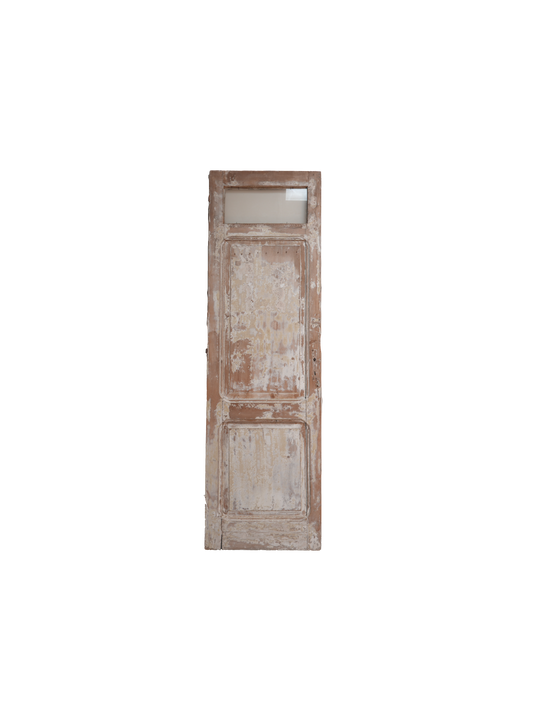 Single French Panel Antique Door With Glass AC001