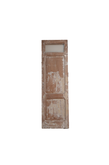 Single French Panel Antique Door With Glass AC001