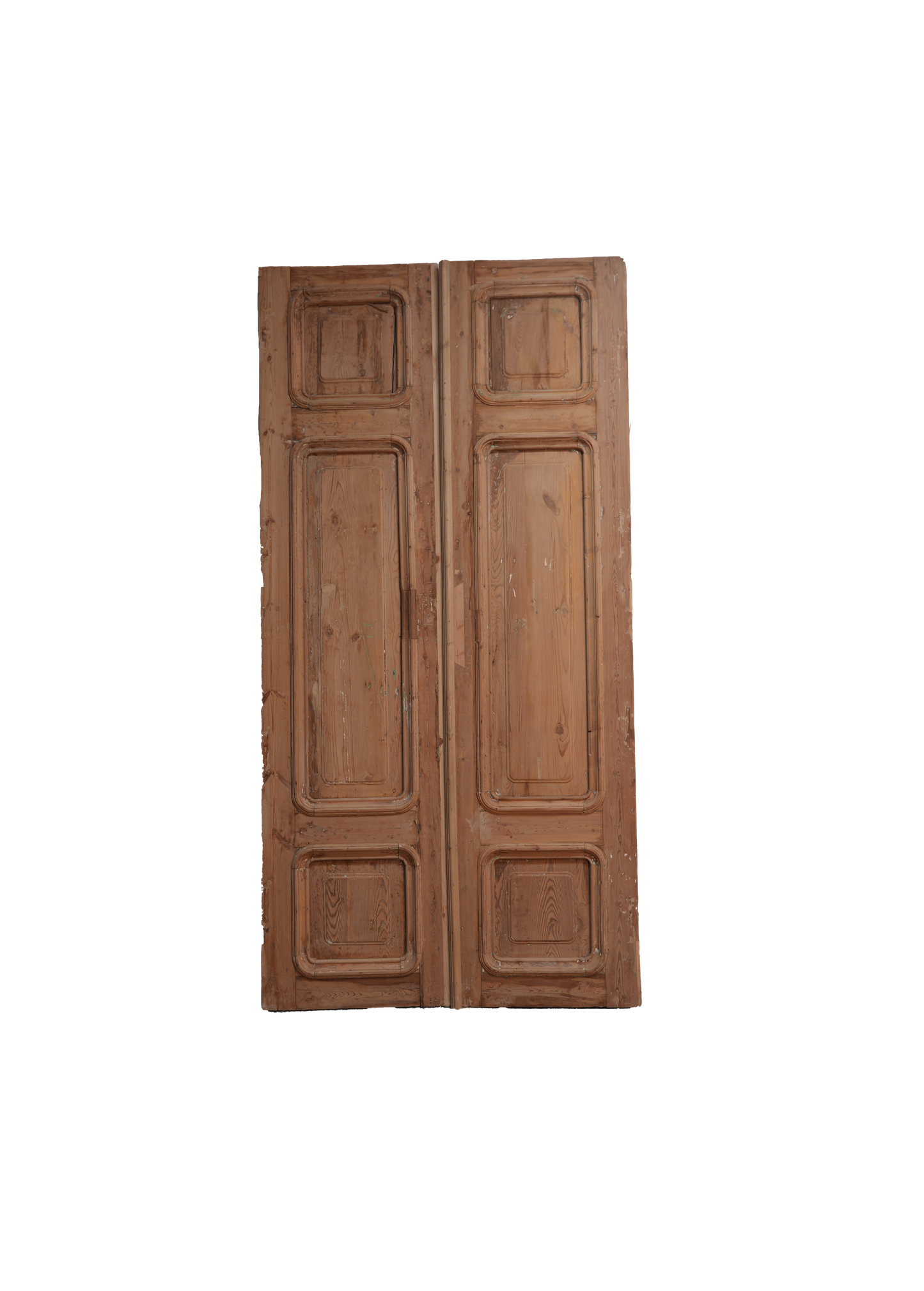 French Raised Panel Antique Door Curved Moulding AC002