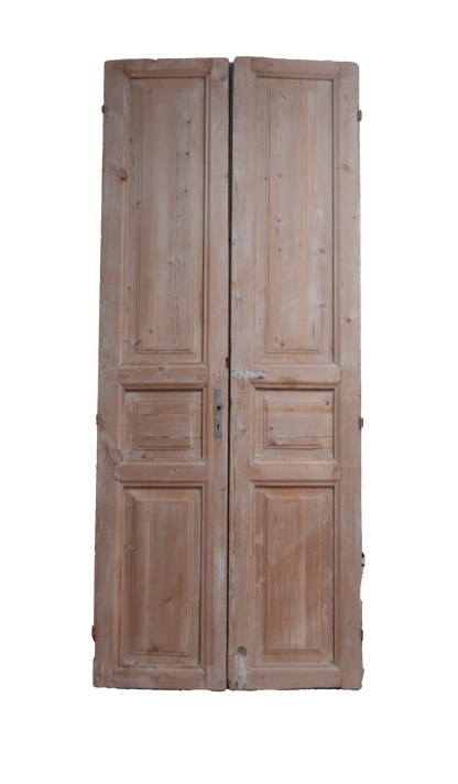 Three Raised Panel Antique French Door AG252