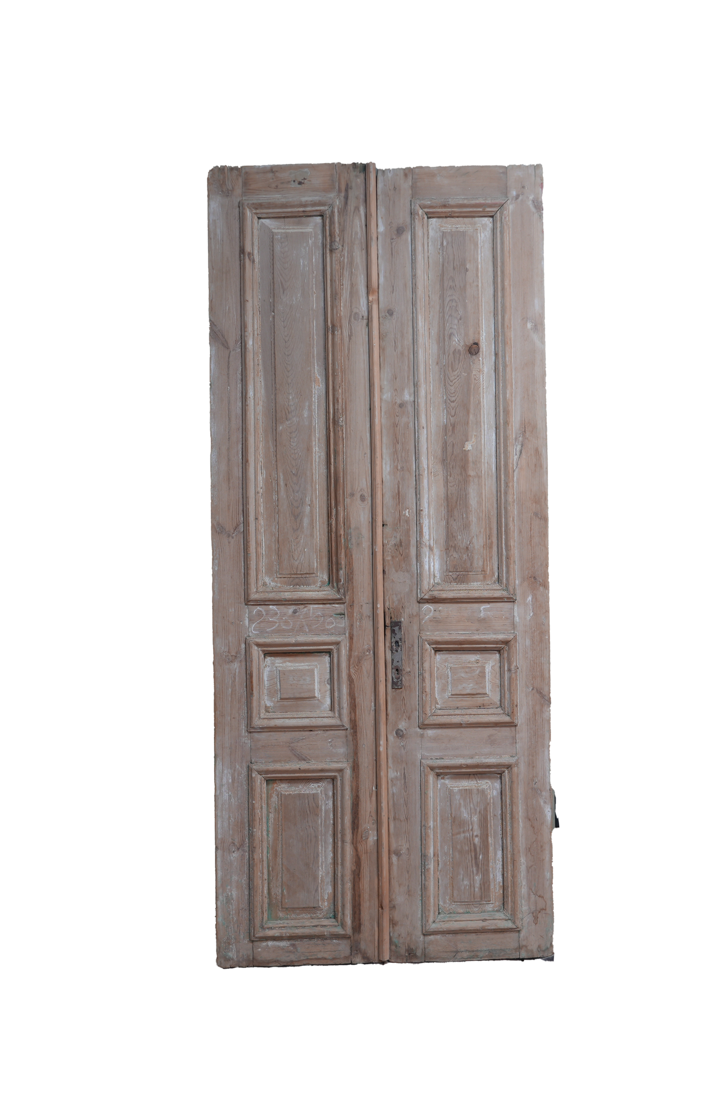 Three Raised Panel Antique French Door AG258