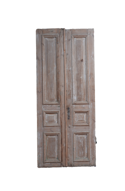 Three Raised Panel Antique French Door AG258