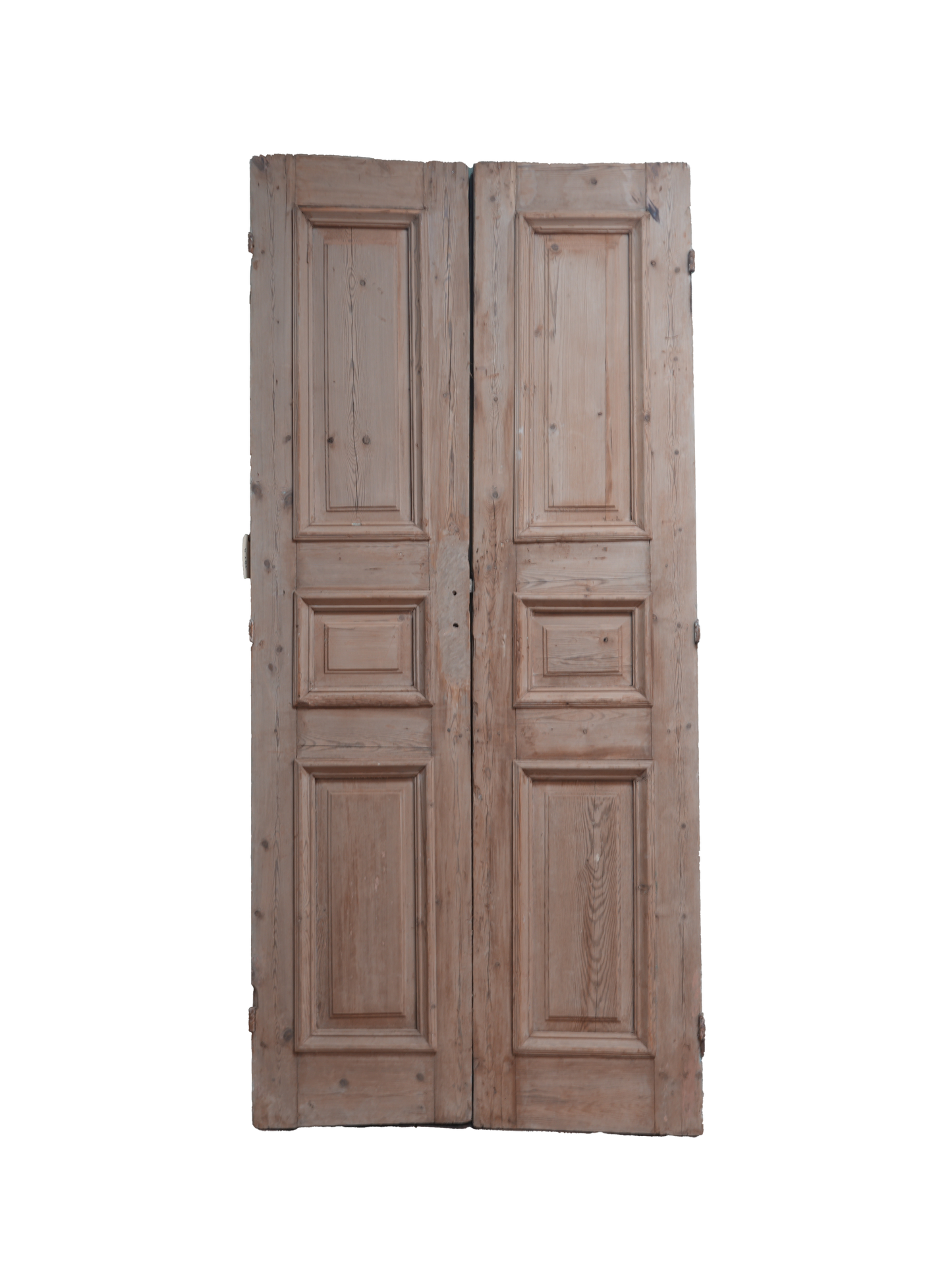 Three Raised Panel Antique French Door with Patina AG259
