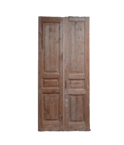 Three Inset Panel French Antique Door AG292
