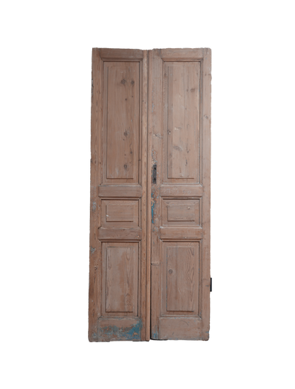 Three Inset Panel French Antique Door AG294
