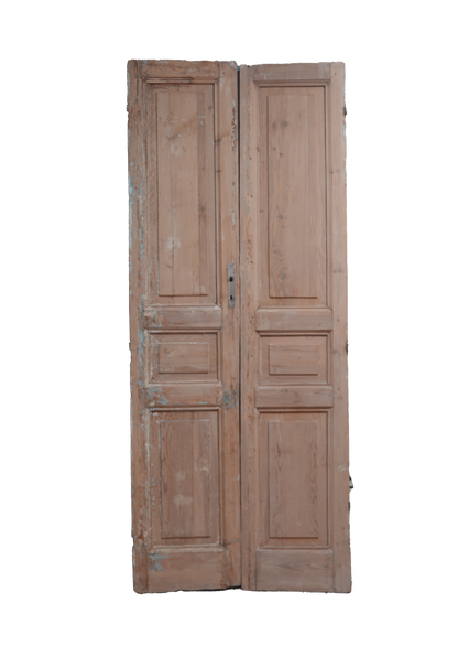 Three Inset Panel French Antique Door AG294