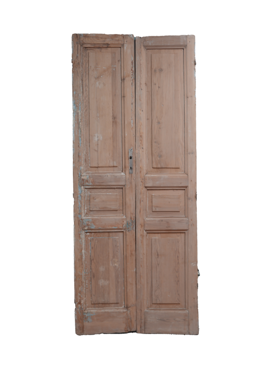 Three Inset Panel French Antique Door AG294