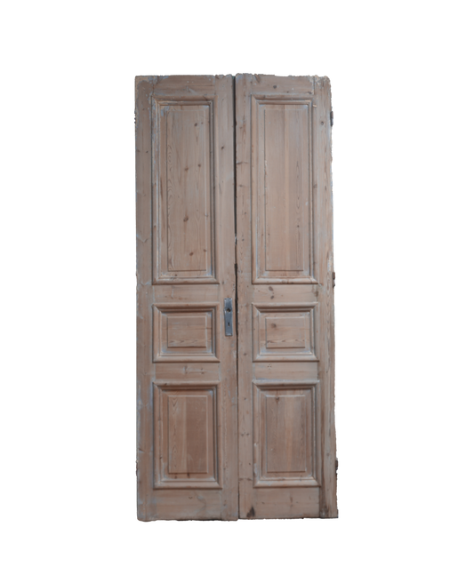 Three Raised Panel French Antique Door AG319