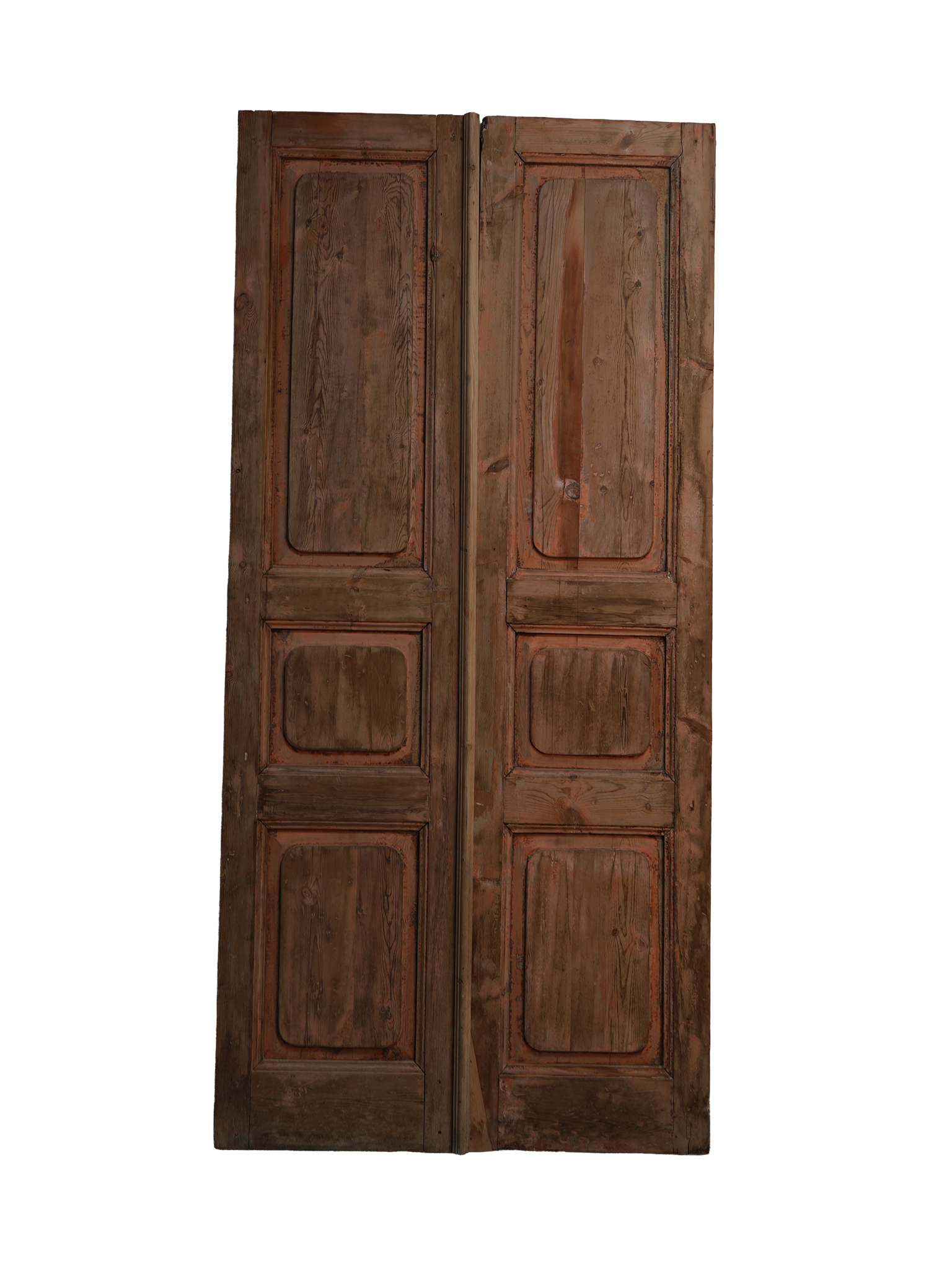 antique door red patina front