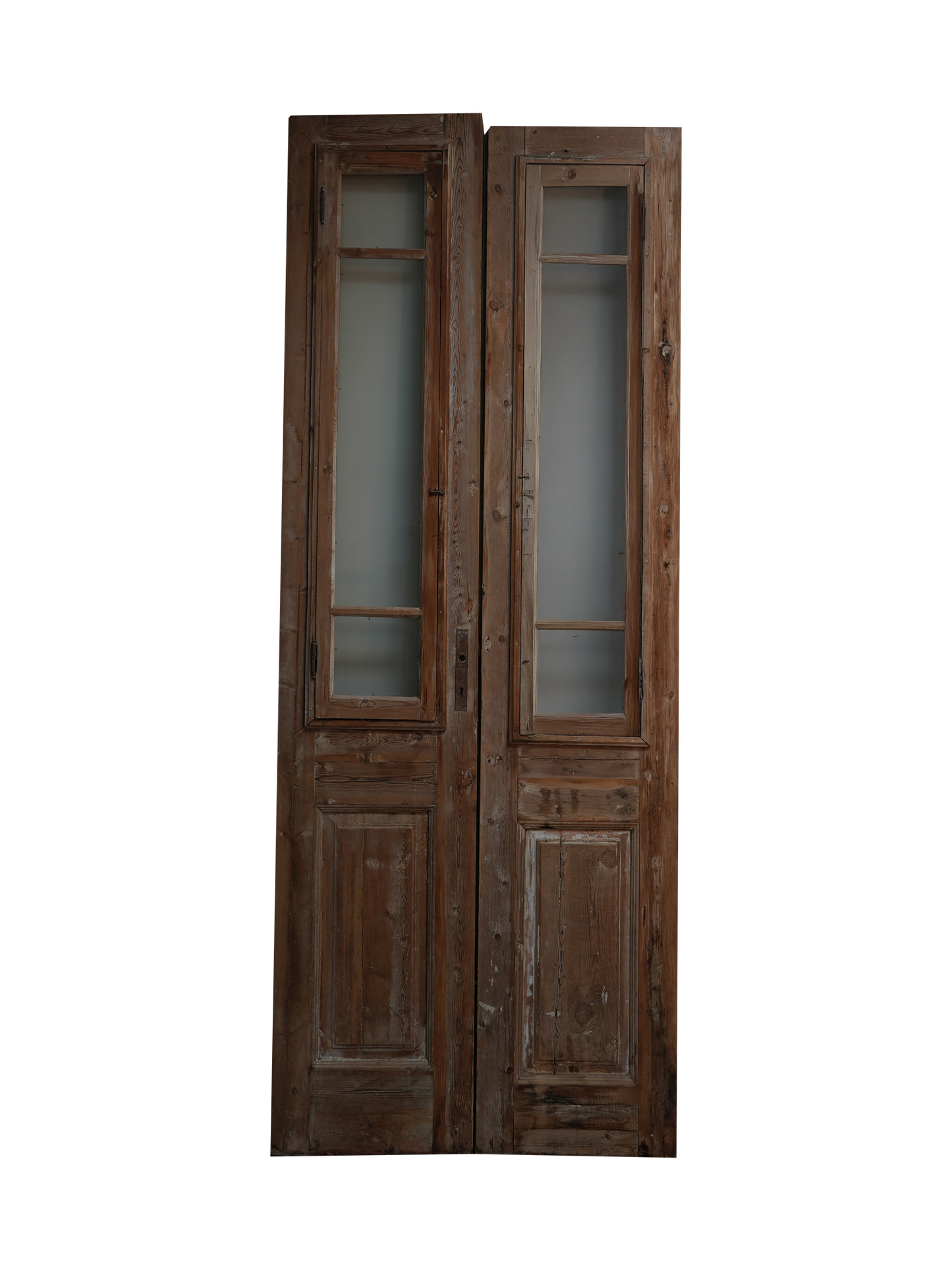 antique glass door back