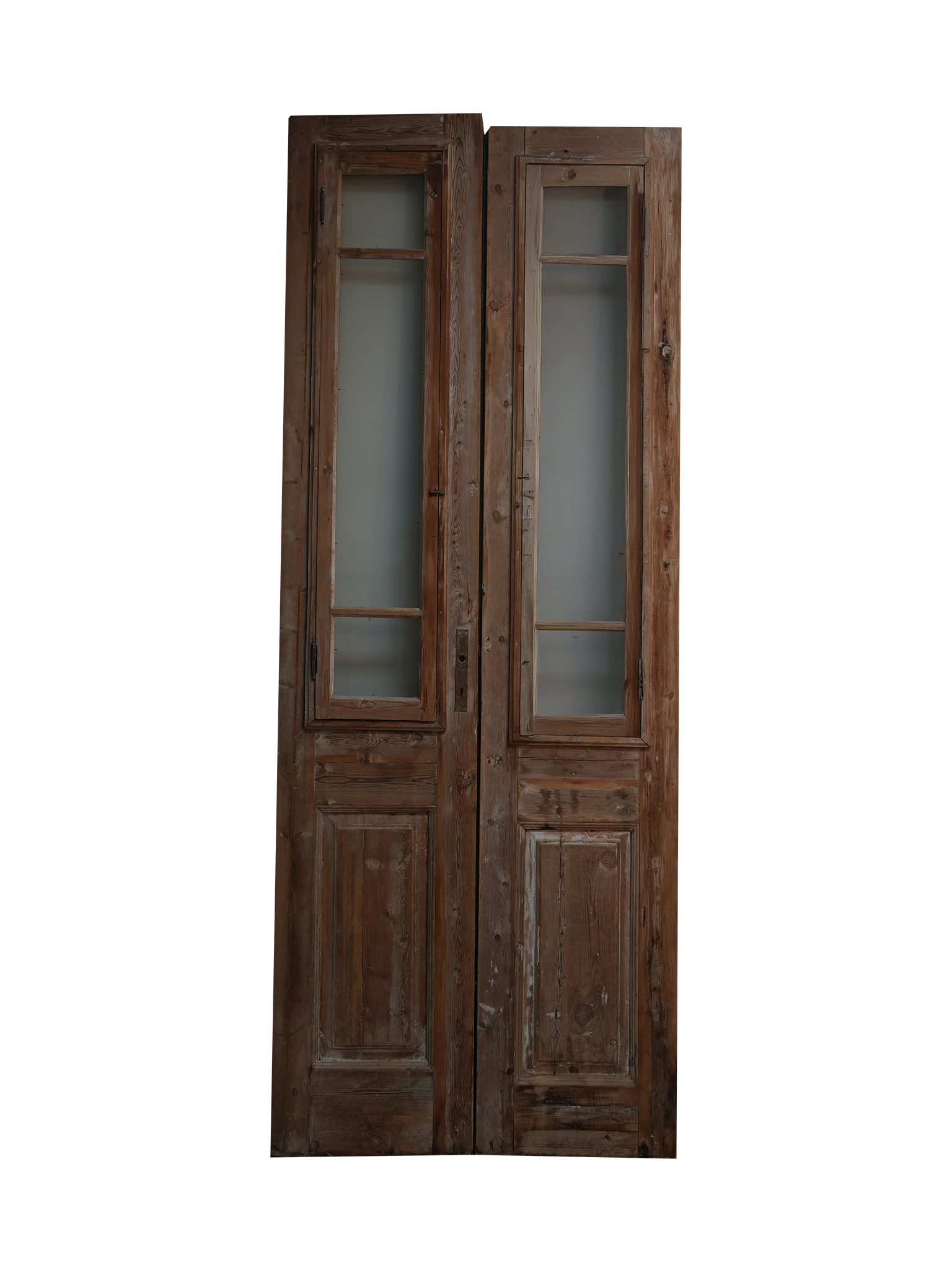 antique glass door back