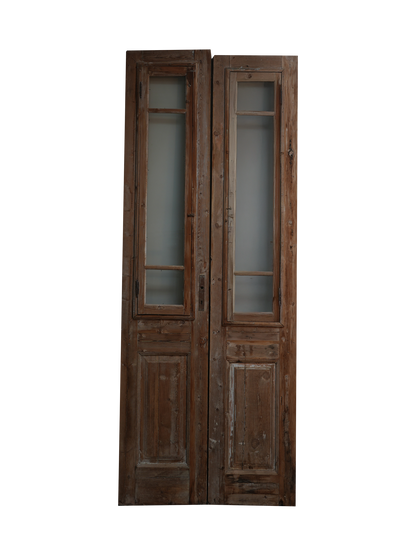 antique glass door back