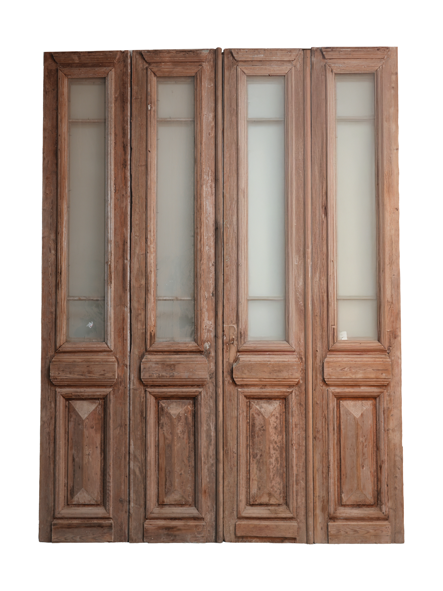 antique quad glass door