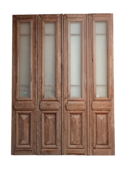 antique quad glass door