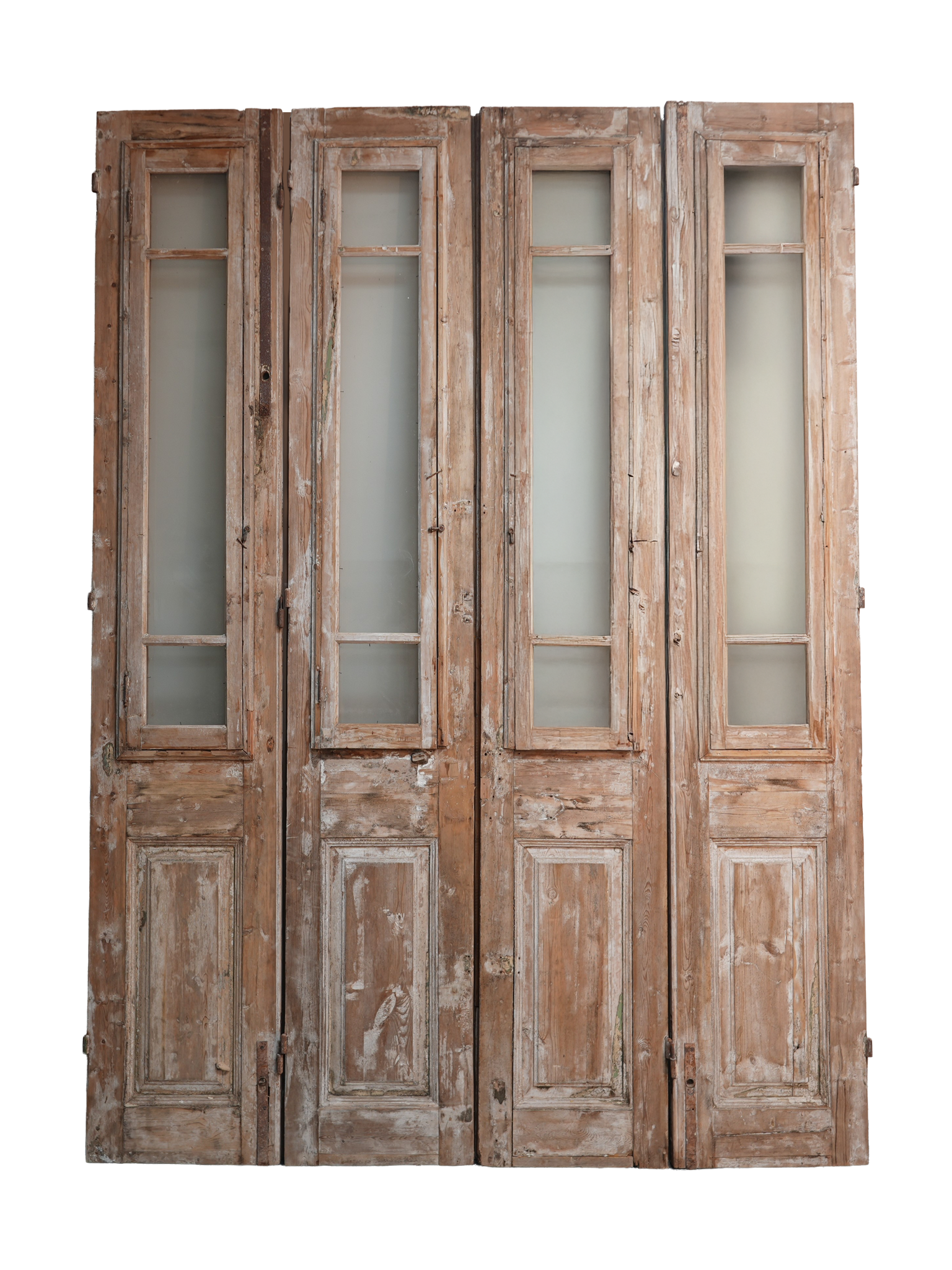 antique quad glass door back