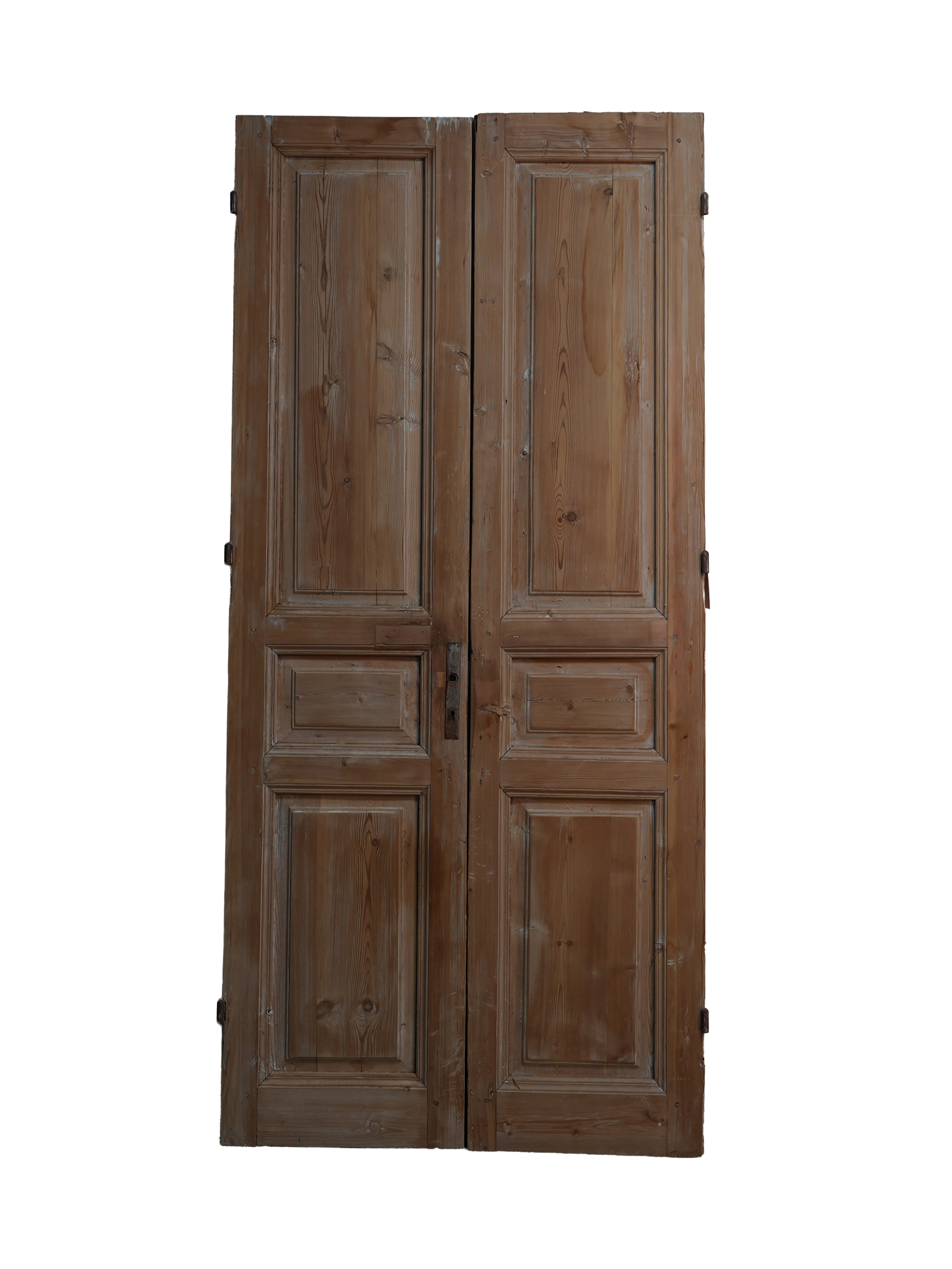 antique tri panel door back