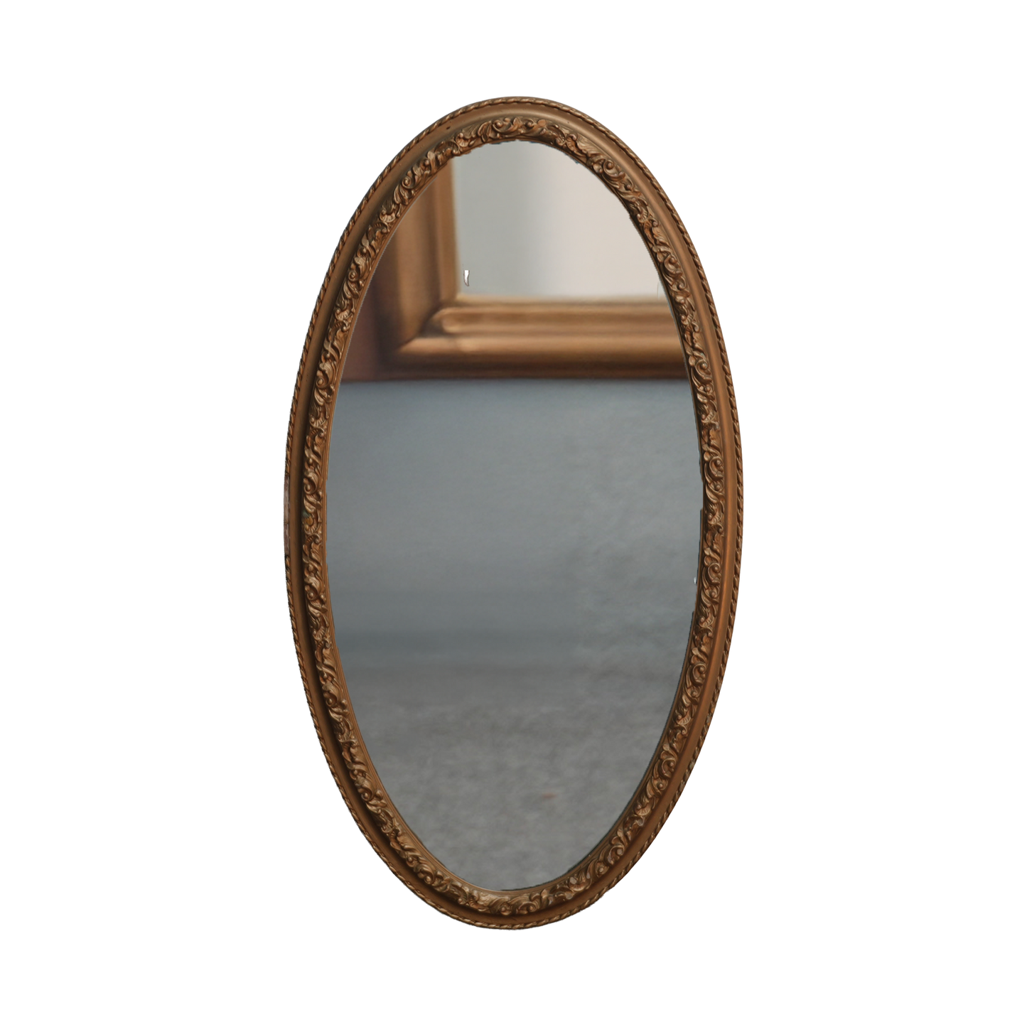 Antique Gold Mirror Oval ZZ010